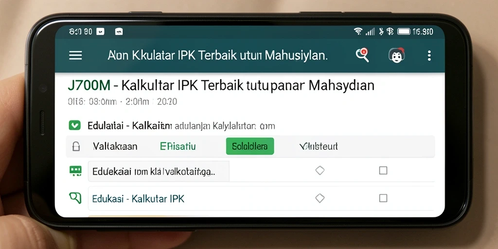 Tampilan antarmuka J200M yang sederhana dan informatif.
