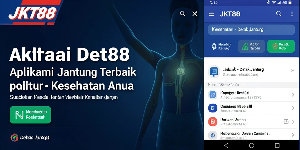 Tampilan antarmuka aplikasi JKT88 yang modern dan informatif.