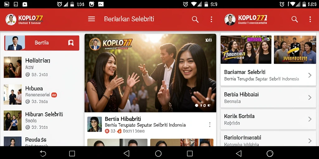Tampilan antarmuka KOPLO77 yang modern dan informatif.