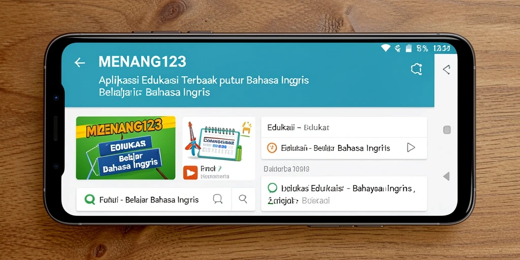 Tampilan antarmuka MENANG123 yang menarik untuk belajar bahasa Inggris.
