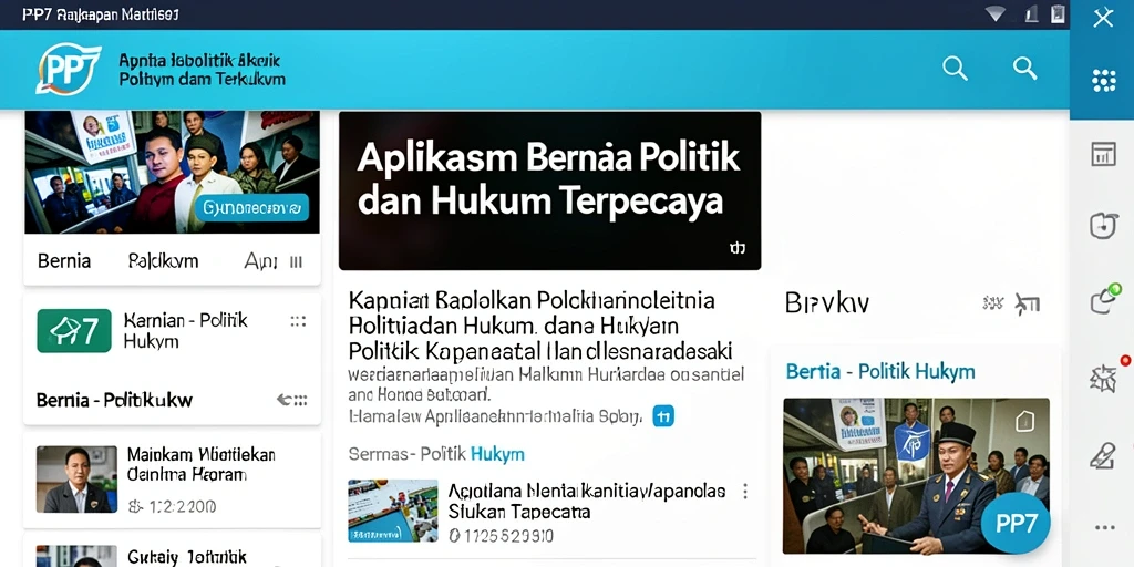 Tampilan intuitif dan fungsional dari aplikasi PP7.