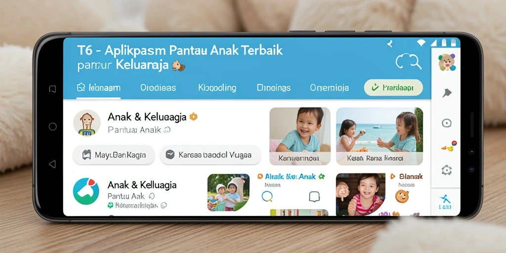 Antarmuka aplikasi Pantau Anak T6 yang user-friendly.