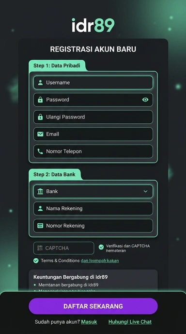 Panduan Registrasi Akun idr89 untuk Pengguna Android