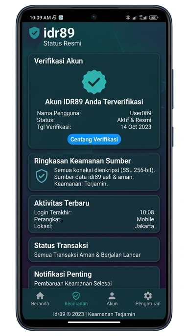 Kanal Resmi idr89 untuk Pengguna Android di Indonesia