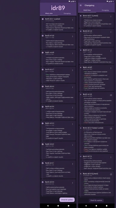 Riwayat Versi Aplikasi idr89 untuk Android